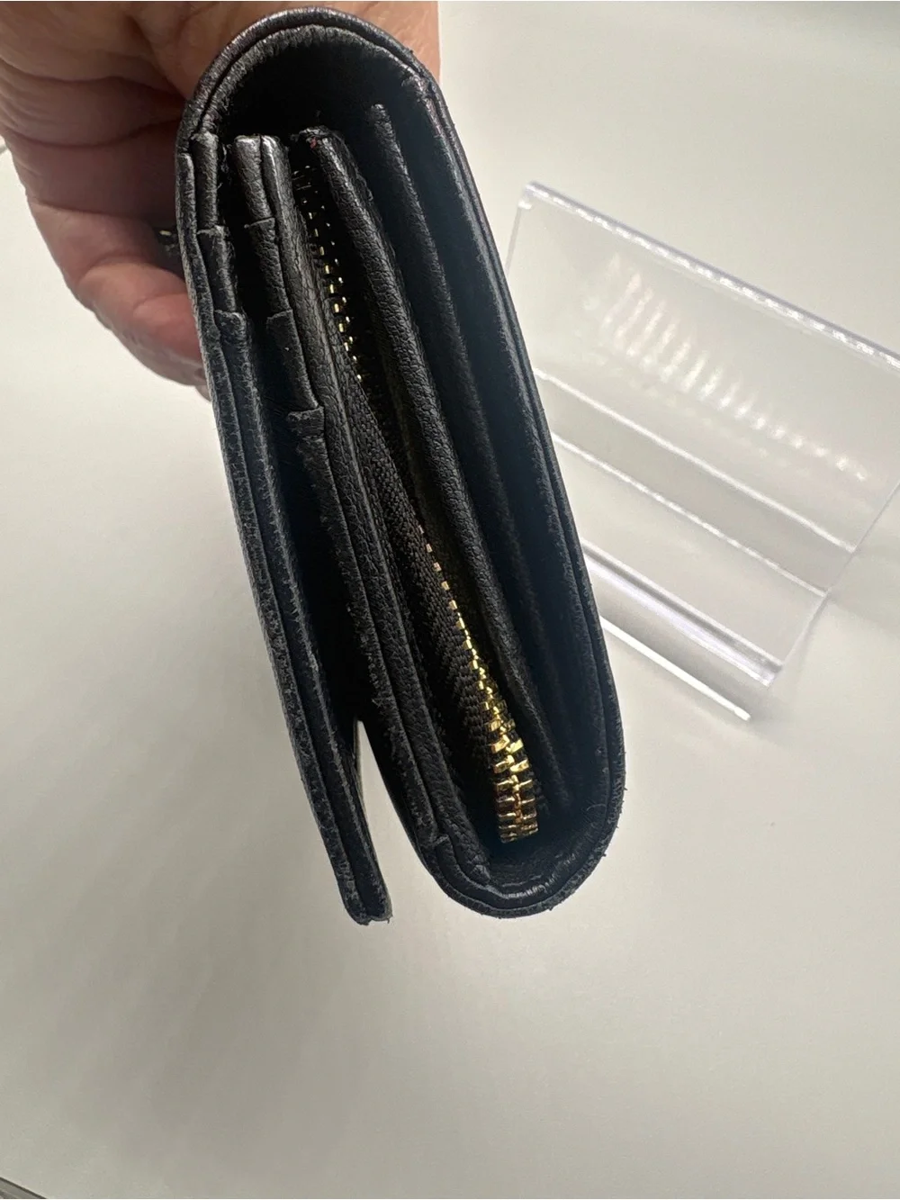Vivienne Westwood Vintage Orb Black Leather Bifold Long Wallet